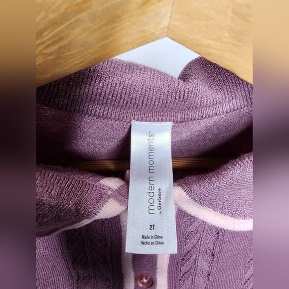 Modern Moments By Gerber Toddler Girl Collar Sweater Dress, Size 2T - Picture 4 of 11